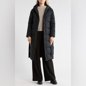 Theory True Hooded Down Puffer Coat
